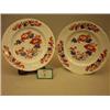 Image 1 : Two Chamberlain Worcester 10" plates with red...