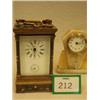 Image 1 : Brass carriage clock with cloissone style dec...