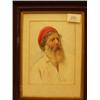 Image 1 : Framed 19th century watercolour portrait of b...