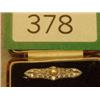 Art Deco 18ct white gold and diamond brooch w...