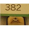 18ct gold ring with cornflower blue sapphire...