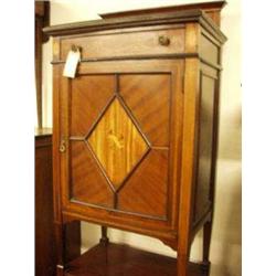 Victorian mahogany inlaid and painted music c...