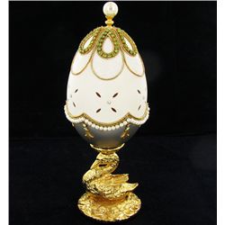 Fabrege Style Decorative Egg Ring Box (DEC-600)