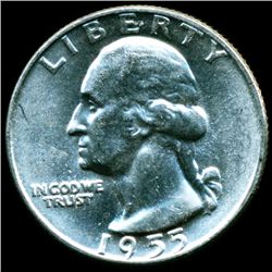 1955D Washington 25c MS64 (COI-12054)