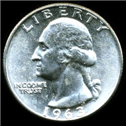 1963D Washington 25c MS65 (COI-12398)