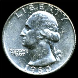 1960D Washington 25c MS65 (COI-12295)