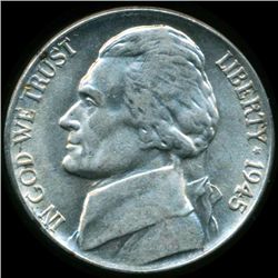 1945P Jefferson 5c MS63/64 (COI-12572)