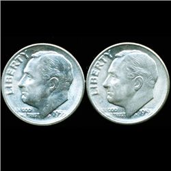 1955S FDR 10c MS66/67 (COI-12528)