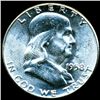 Image 1 : 1958 Franklin Half MS64 Scarce Reverse Type & Underweight (COI-11170)