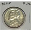 Image 1 : 1987-P JEFFERSON NICKEL *RARE BU UNC HIGH GRADE - NICE COIN*!!
