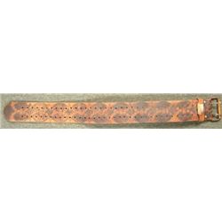 Vintage Big Buckle Biker Belt Leather Motorcycle Gear