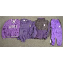 Northwestern Lot- Pull-Over Windbreaker Track Pants