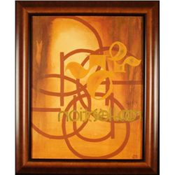 Original Abstract Framed Painting Rhonda Wheatley
