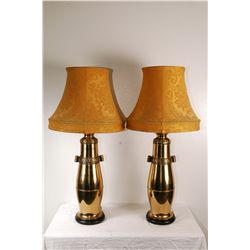 Pair of Vintage Brass Marbro Lamps