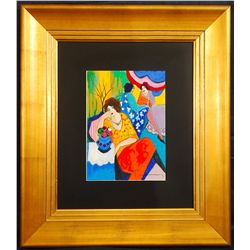 Itzchak Tarkay (1935 - 2012) "Quiet Afternoon" Hand Signed