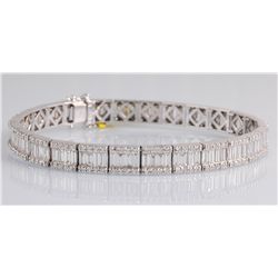 7.38 ct Diamond Baguette Bracelet