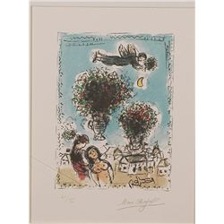 Mark Chagall "Bouquets Au Ciel Bleu"