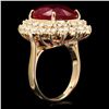 Image 3 : 15.50ct Ruby 2.00ct Diamond Ring