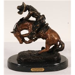 Mini Remington Rattlesnake Bronze Statue
