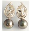 Image 2 : 19.95 ct Pearl & 0.717ct Diamond Earring