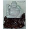 Semi Precious Lavender Jadeite Buddha