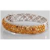 Image 2 : 18K 9.42ct Multicolor Diamond Bangle