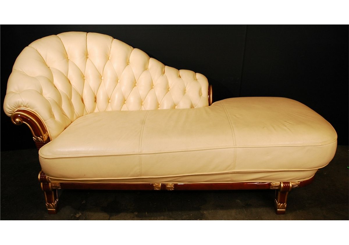 Leather Chaise Lounge