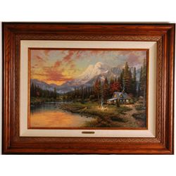 Thomas Kinkade "Evening Majesty" Limited Edition Canvas singed & Numbered