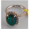 Image 2 : 3.85ct - Opal & Diamond Ring