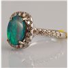 Image 3 : 3.85ct - Opal & Diamond Ring