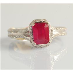 1.90ct - Ruby and Diamond Ring