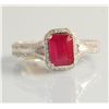 Image 1 : 1.90ct - Ruby and Diamond Ring