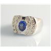 Image 2 : Sapphire (1.60 ct) & Diamond (1.11 ct) Ring