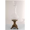 Image 1 : Crystal Decanter on Bronze Pedestal 14.5" Tall