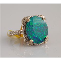 5.56ct Diamond & Opal Ring