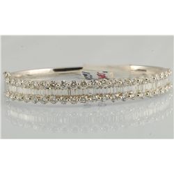 18K 6.73ct Diamond Bangle