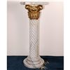 Image 1 : Twisted Marble Pedestal 37.5" Tall