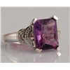 Image 1 : 4.575ct Amethyst and Diamond Ring