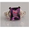 Image 2 : 4.575ct Amethyst and Diamond Ring