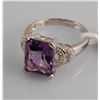 Image 3 : 4.575ct Amethyst and Diamond Ring