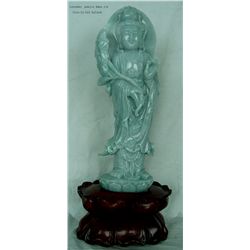 Semi Precious Lavender Jadeite Kwan Yin