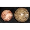 Image 1 : 2-Onyx and Marble Balls Desk top paper weights