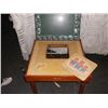 Image 6 : Babee Tenda Fold up Table with Built in Chair comes with a chalkboard that also covers the table