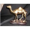 Image 1 : Brass Camel On Wood Base Approx. 9" x 8"