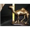 Image 3 : Brass Camel On Wood Base Approx. 9" x 8"