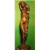 Image 1 : Art Deco Bronze Roman Woman Statue Signed 1/2"518" Tall  this weighs approx. 6.5 lbs