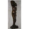 Image 2 : Art Deco Bronze Roman Woman Statue Signed 1/2"518" Tall  this weighs approx. 6.5 lbs