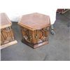 Image 3 : 2 End tables and a Coffee table approx 1970'S one end table is square the other is octagon all from 