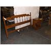 Image 1 : Ethan Allen Maple Headboard & a Maple Nightstand head board is 63" long by 42" tall the nightstand h