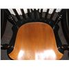 Image 3 : High back Windsor chair black with brown seat hand painted pear and leaf design approx. 42" tall X 1